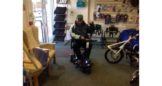 Minimo Plus folding mobility scooter in Belfast