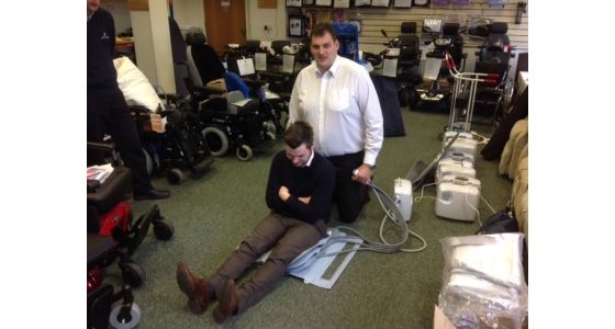 Mangar lifting equipment in Northern Ireland - great training going on