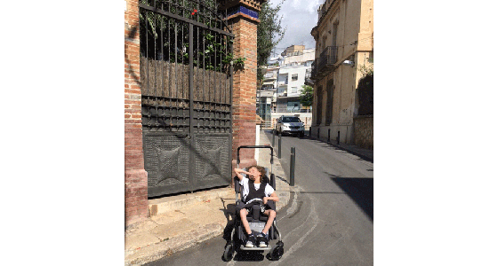 Racer Evo special needs stroller a big hit on holiday!
