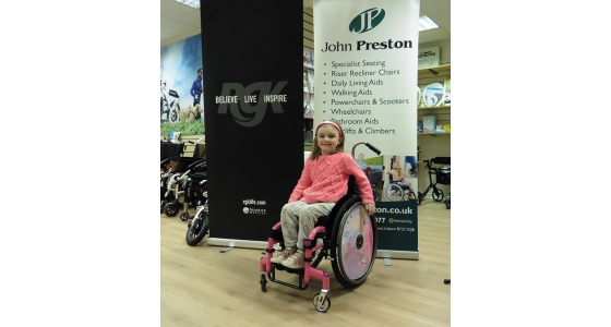 Happy customer Éirinn with her new RGK Tiga Jnr