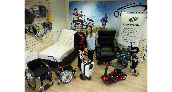 Mobility aids at Bow Street Mall, Lisburn