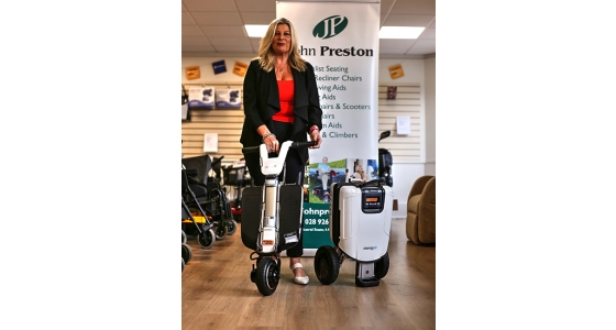 Try folding mobility scooters at Bow Street Mall, Lisburn - 31st March 2018
