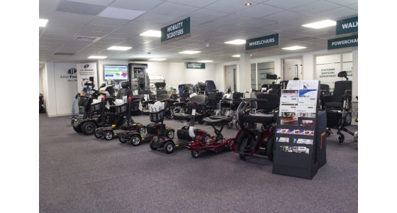 Mobility showroom relaunch Edinburgh