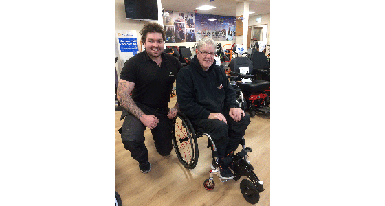 RGK Sub 4 and Frontwheel wheelchair package a great set up