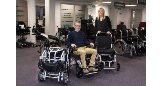 Folding electric wheelchairs, Edinburgh