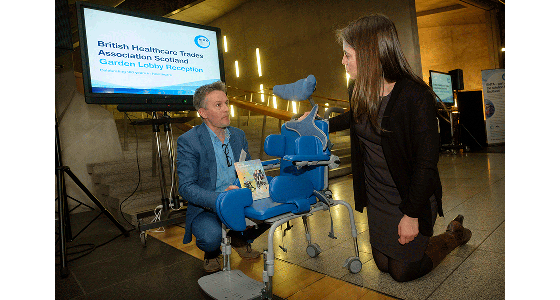 Paediatric Equipment in Scotland on display at the Scottish Parliament