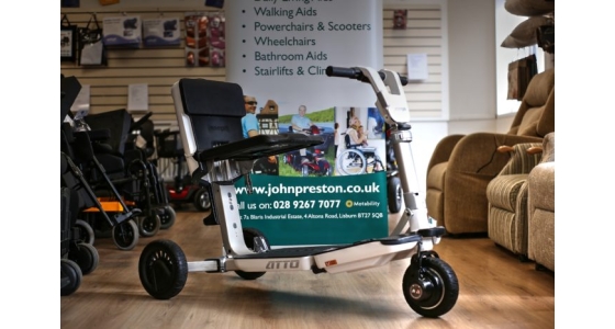 ATTO folding mobility scooter left hand throttle now available