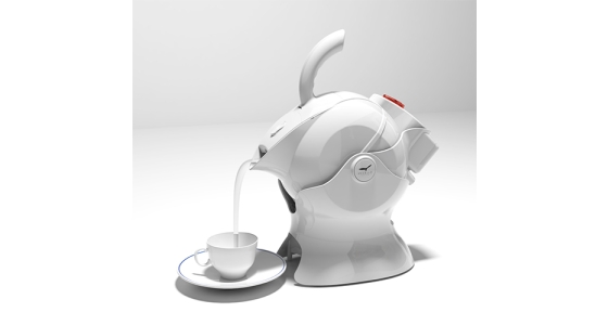 Uccello kettle / tipper - pour hot water safely