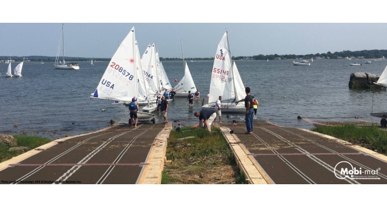 Create traction and durability on boat ramps, launches and beaches with Mobi-Mat® Boat-Ramp™