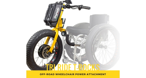 Triride T-Rocks Off-Road electric wheelchair power attachment now available