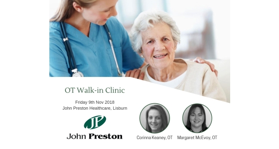 OT Walk-in Clinic at our showroom in Lisburn