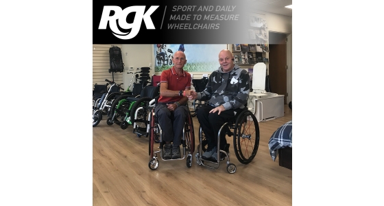RGK Octane Sub 4 Wheelchair collected by happy customer Alan Askin