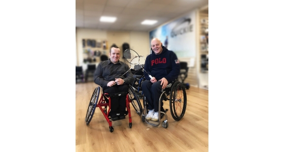 RGK Grandslam collected by Chris Stewart - Ireland's No.1 Wheelchair Badminton Athlete