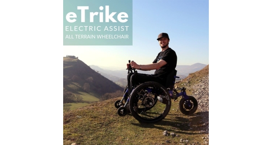 eTrike electric assist all terrain wheelchair now available - Book your free demo