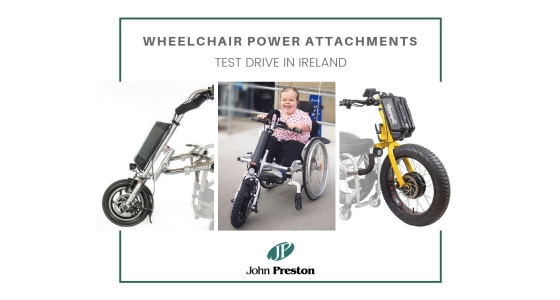 Wheelchair power attachments | Test drive in Ireland