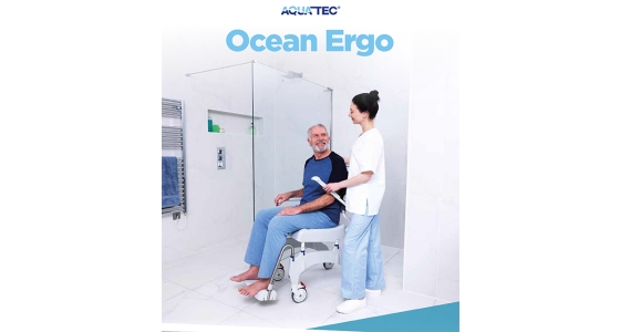NEW Aquatec Ocean Ergo Shower Chair Commode