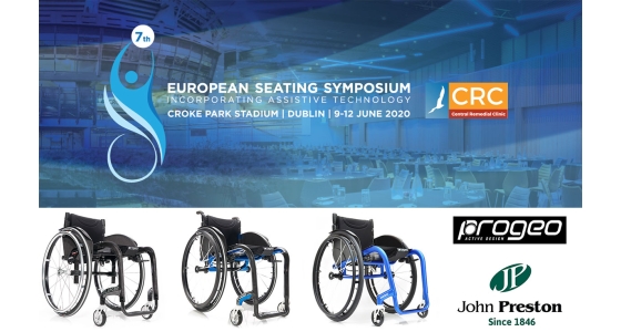 Come and see the amazing Progeo wheelchair range at the European Seating Symposium in Dublin 10-12 June 2020
