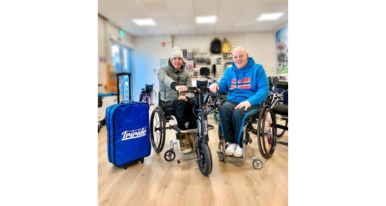 Triride Foldable collected by happy customer Mark Millar