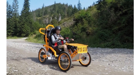 Amazing all terrain electric vehicle for users with a disability - Meet the EV4 Mountain Cart