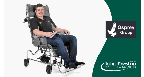 New range of shower chairs and shower cradles from The Osprey Group