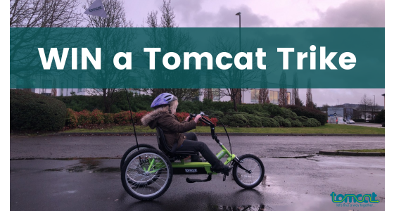 win-tomcat-trike-girl-on-tomcat-dragonfly-hand-propelled-trike