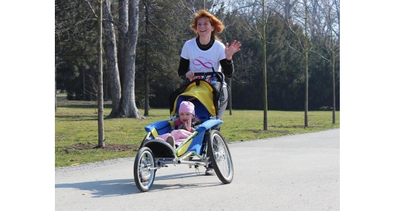 Benecykl running / cycling stroller now available in UK & Ireland