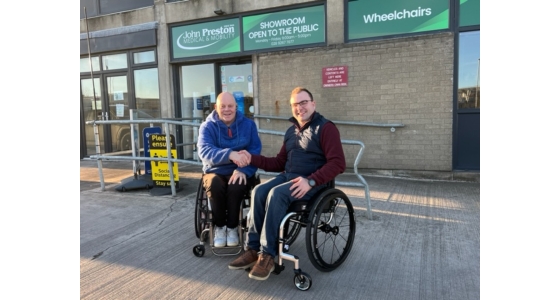 Gerard collecting his new RGK Tiga