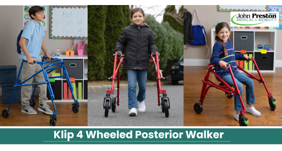 Klip 4 Wheeled Posterior Walker