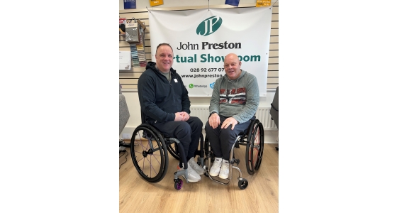 Jason collecting his new RGK Tiga Sub4