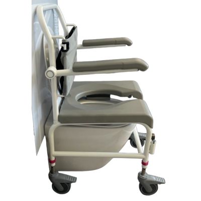 M2 Wall Mounted Compatible Shower Commode Mesh Back 150kg