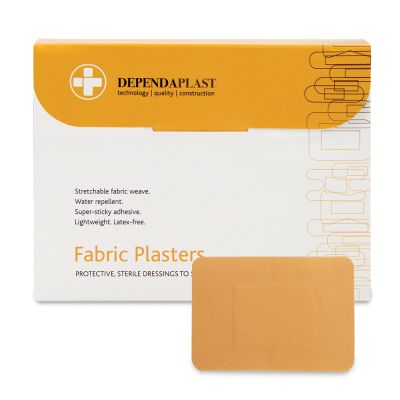 Fabric adhesive dressings 7.5cm x 5cm box of 50