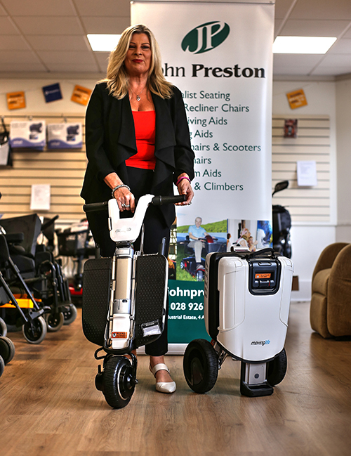 Try folding mobility scooters at Bow Street Mall, Lisburn - 31st March 2018