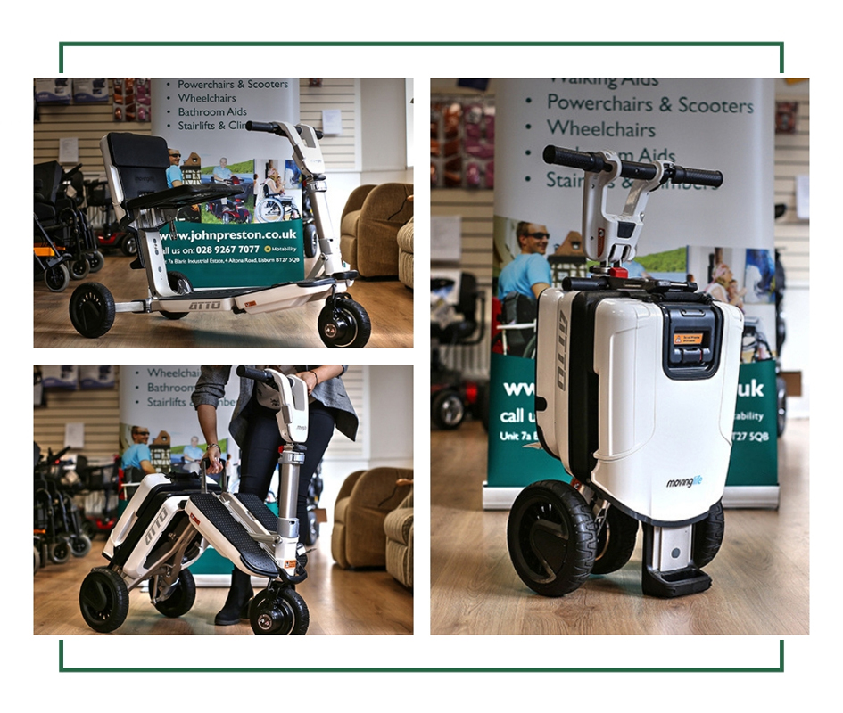 Test drive ATTO folding mobility scooter Aberdeen